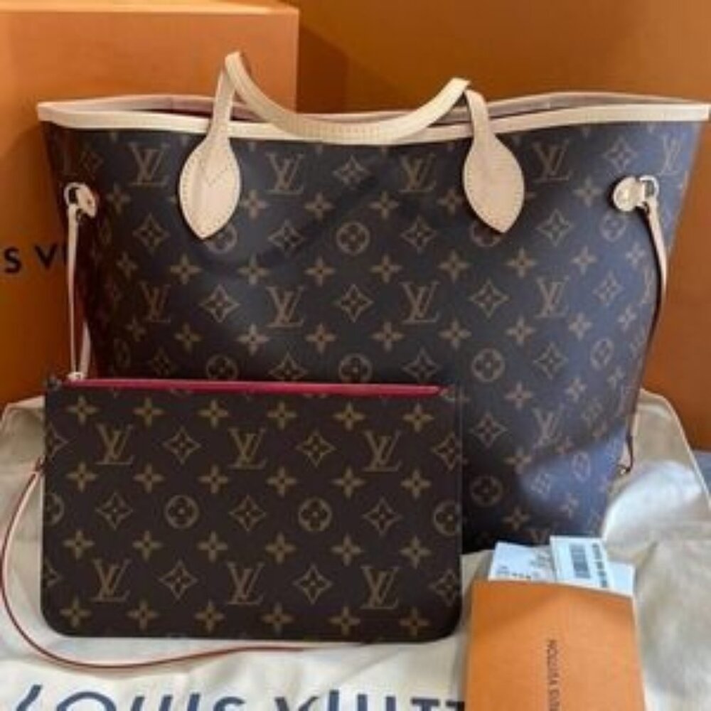 Louis Vuitton Neverfull MM Monogram Cerise